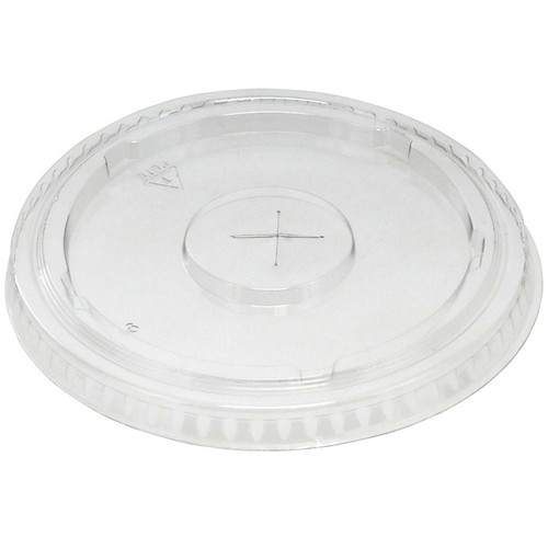 GFS Kitchen Essentials Lid with Straw Slot for 16/20/24 oz. PET Cold Drink Cups, Clear, 1,000 ct.