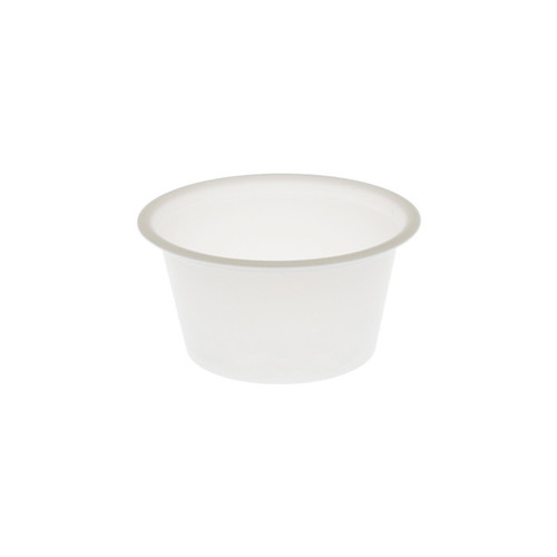 Pactiv Evergreen 1 oz. Short HIPS Portion Cup, Translucent, 4,750 ct.