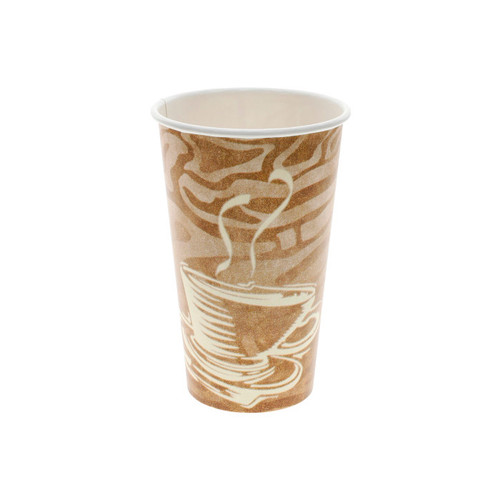 Pactiv Evergreen 16 oz. Paper Hot Cup, Swirl Print, 1,000 ct.