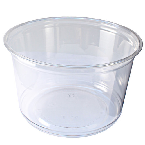 VBTGRTC16C- Victoria Bay 16 oz. Round RPET Deli Containers, Clear, 500 ct.
