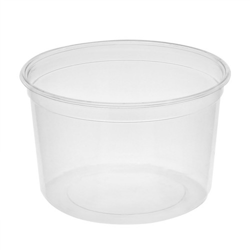 Pactiv Evergreen 16 oz. PET Round Deli Container, Clear, 1,00 ct.