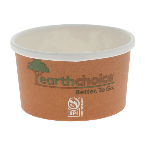EarthChoice 8 oz. Compostable Paperboard Soup Cup, Orange, 500 ct.