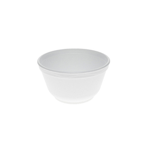 Sysco Classic 10 oz. Round PS Foam Food Container, White, 500 ct.