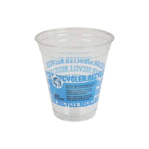 GFS Re.Source 12 oz. RPET Cold Cup, Clear, Printed, 420 ct.