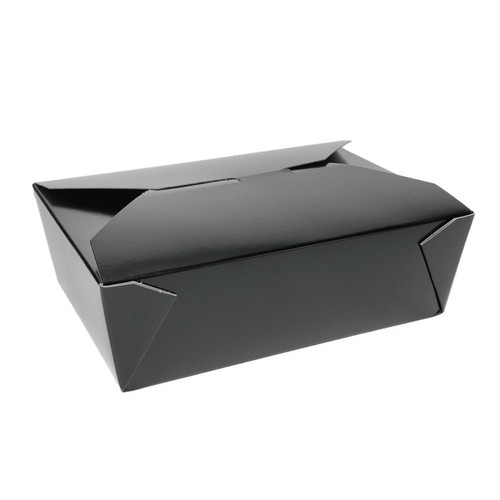 Pactiv Evergreen #3, 66 oz. Paperboard OneBox, Black, 160 ct.