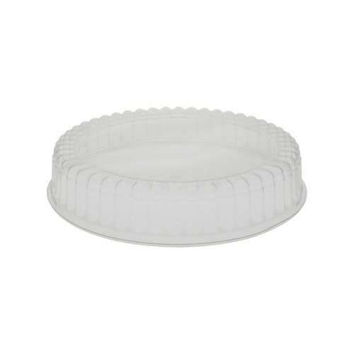 Pactiv Evergreen 1.75" Tall Fluted Dome for 9" Pie, Clear, 200 ct.