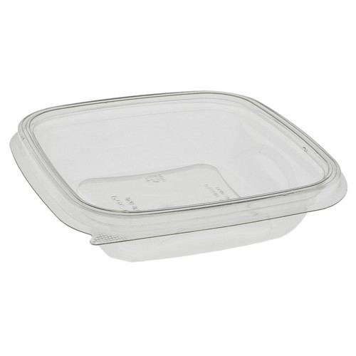 EarthChoice 8 oz. 5" x 5" Square RPET Bowl, Clear, 504 ct.