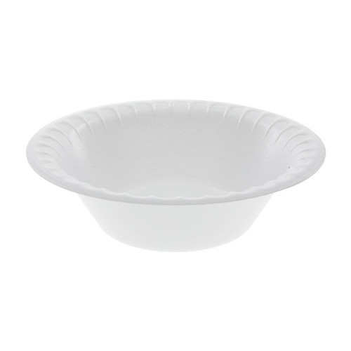 Sysco Reliance 12 oz. Non-Laminated PS Foam Bowl, White, 1,000 ct.