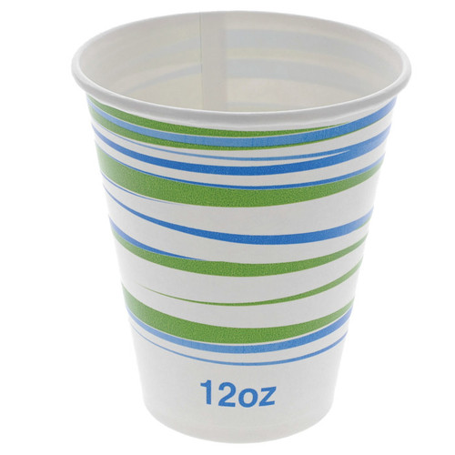 Sysco Trendz 12 oz. Paper Cold Cup, Trendz Print, 1,200 ct.