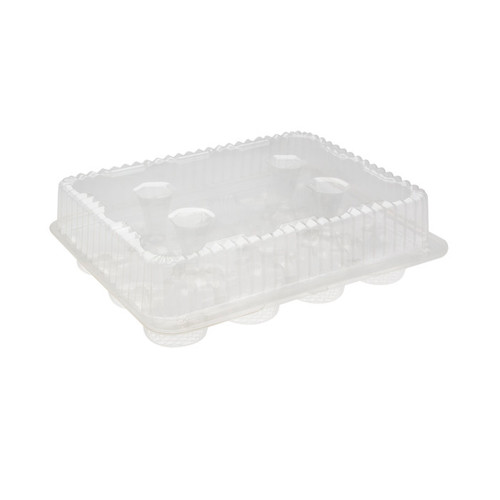 Pactiv Evergreen 12-Count Deep Cupcake Container, Clear, 100 ct.