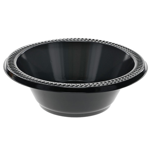 12 oz. Prairieware Impact HIPS Bowl, Black, 1,000 ct.