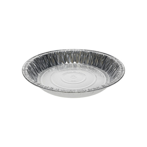 Pactiv Evergreen 9'' Aluminum Extra Deep Pie Plate, Silver, 400 ct.