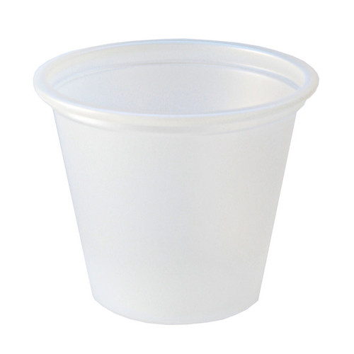 Fabri-Kal 1 oz. Polystyrene Portion Cups, Translucent, 2,500 ct.