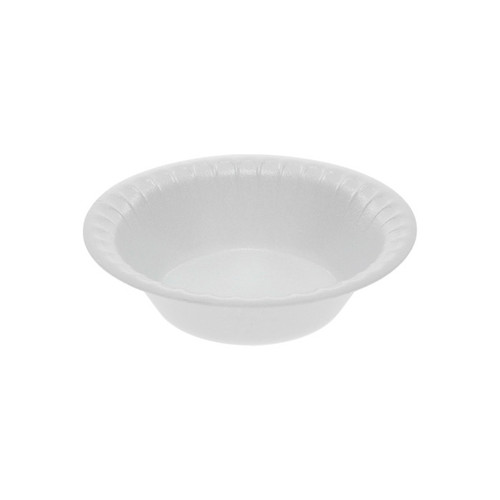 US Foods Monogram 4/5 oz. Placesetter Satin Non-Laminated PS Foam Bowl, White, 1,250 ct.
