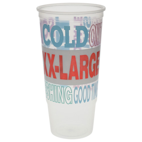 Pactiv Evergreen 52 oz. XX-Large Cold Drink Cups with C-Store Print, Clear, 530 ct.