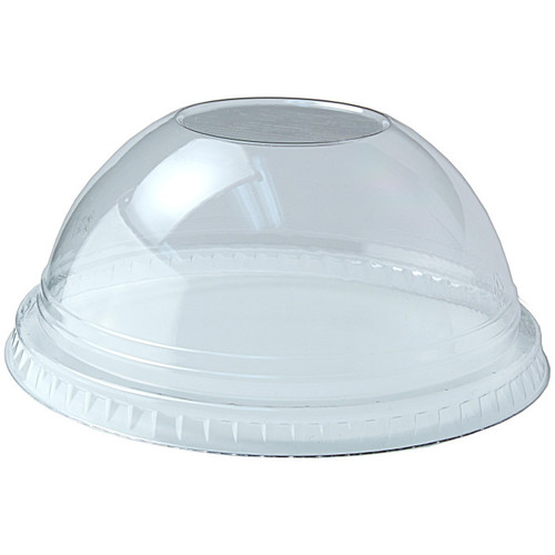 Fabri-Kal PET Dome Lid No Hole for 16/24 oz. Cups, Clear, 1,000 ct.