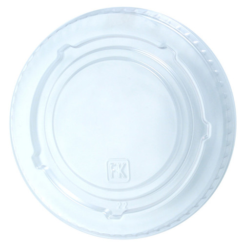 Fabri-Kal Flat Lid with No Hole for 12/20 oz. Cup, Clear, 1,000 ct.