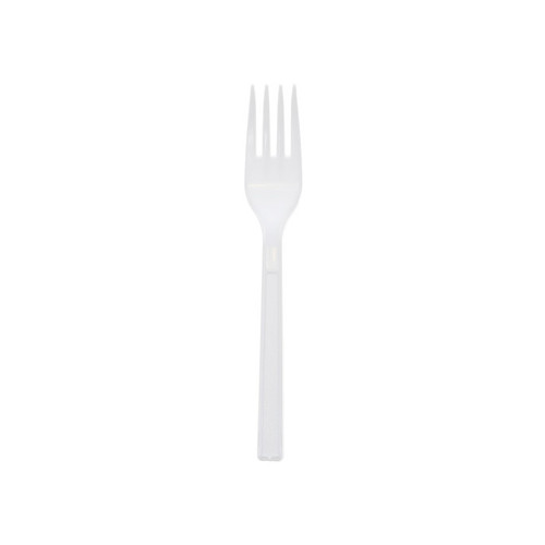 Gordon Food Service Prairiehollow Heavy Weight Full Length HIPS Fork, White, 1,000 ct.