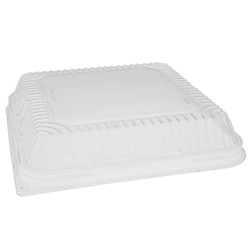 Pactiv Evergreen 8.25"x 8.25" Dome Lid for Aluminum Cake Pan Y66435, Clear, 252 ct.