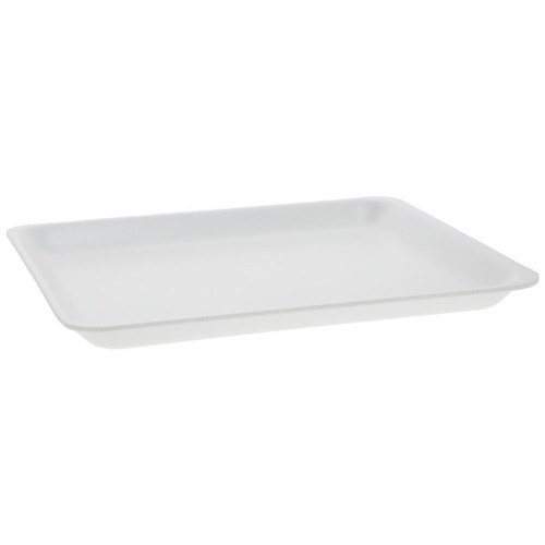 9L White Supermarket Tray - 250 CT