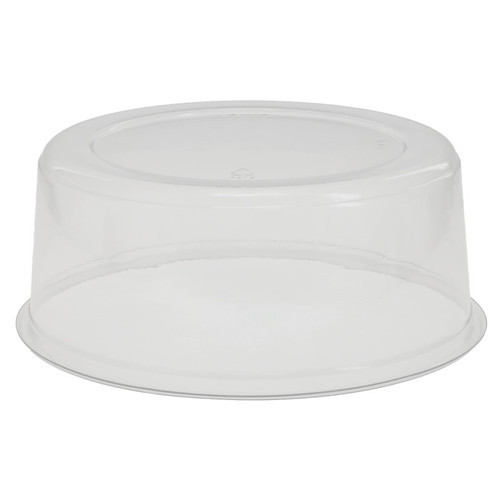 Pactiv Evergreen 3 in Tall Smooth Wall Dome for 6 in Cake or 30oz Tub When Inverted, Clear, 200 ct.