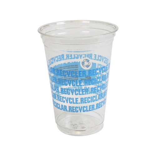 GFS Re.Source 20 oz. RPET Cold Cup, Clear, Printed, 720 ct.