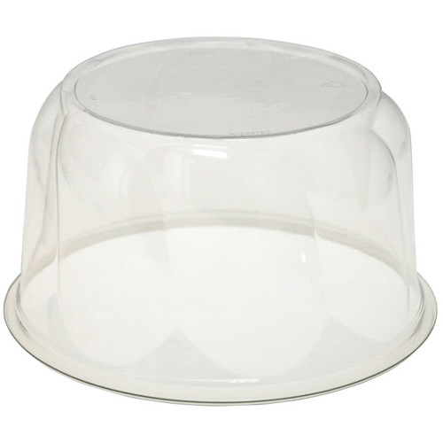 Pactiv Evergreen 4.25" Tall Swirl PET Dome for 6" Cake