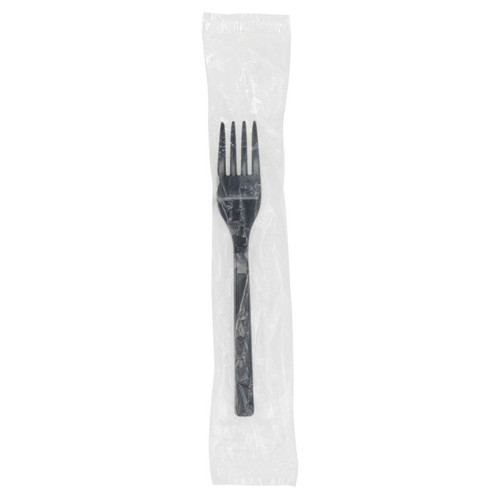EarthChoice Gardenware Heavy Weight Full Length Wrapped RPP Fork, Black, 1,000 ct.
