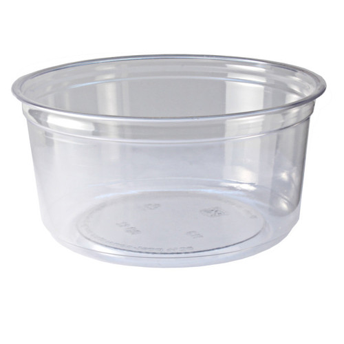 Recycleware 12 oz. Round RPET Deli Containers, Clear, 500 ct.