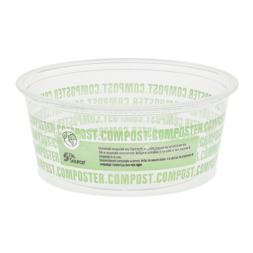 GFS Re.Source 3.25 oz. Compostable PLA Portion Cups, Clear, 2,000 ct.