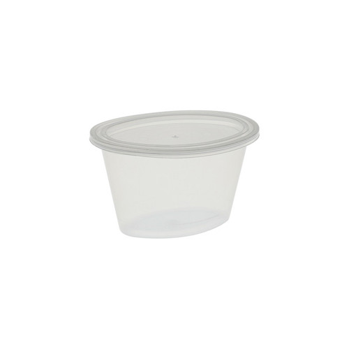 Newspring ellipso 4 oz. Portion Cup and Lid, Clear, 500 ct.