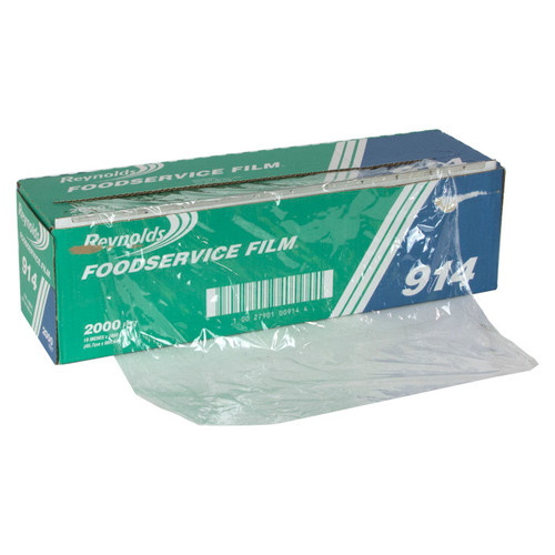 Reynolds 18" x 2,000' Foodservice Film Wrap with Metal Serrated Cutter, 1 ct.