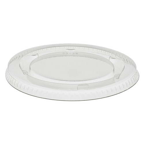 Sysco Imperial PET Flat Lid for 3.25 and 4 oz. Portion Cup, Clear, 2,400 ct.