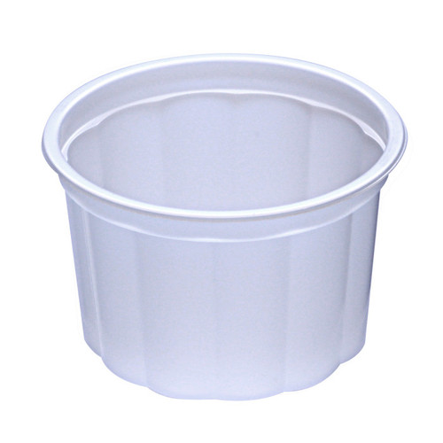Fabri-Kal 4.3 oz. Polystyrene Juice Cups, Fluted Style, Translucent, 2,940 ct.