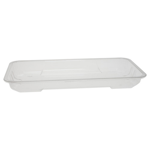 Pactiv Evergreen 25P PET Rolled Rim Tray, Clear, 90 ct.-57PPETM725P