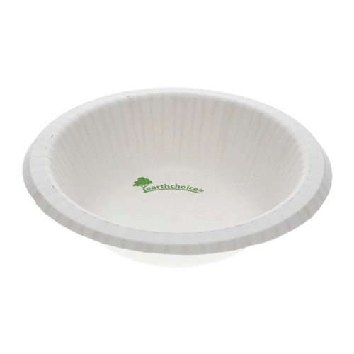 EarthChoice 12 oz. Compostable Paperboard Bowl, White, 750 ct.-PSB12EC