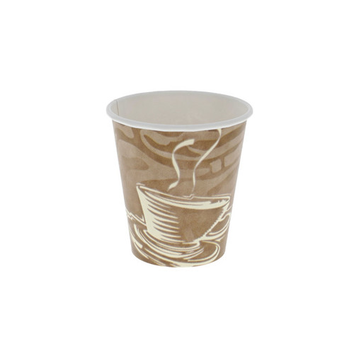 Pactiv Evergreen 10 oz. Paper Hot Cup, Swirl Print, 1,000 ct.-D10SHCSWL