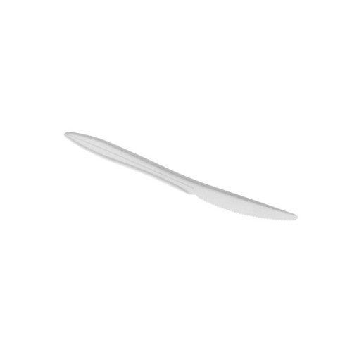 Pactiv Evergreen Fieldware 6.2" Medium Weight PP Knife, White, 1,000 ct.-YFWKWCH