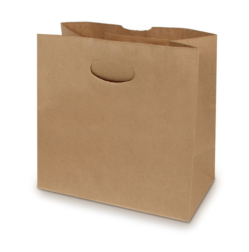 Die cut handle bag 40# virgin kraft SFI BPI - 400 PK (84245)
