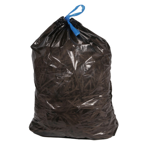 Blue Collar® Stock Convenience Pack Can Liners - 20-30 Gal 30 x 34 LLDPE 1.00 Mil Black 2/20 Rolls (N6034YK RC1)