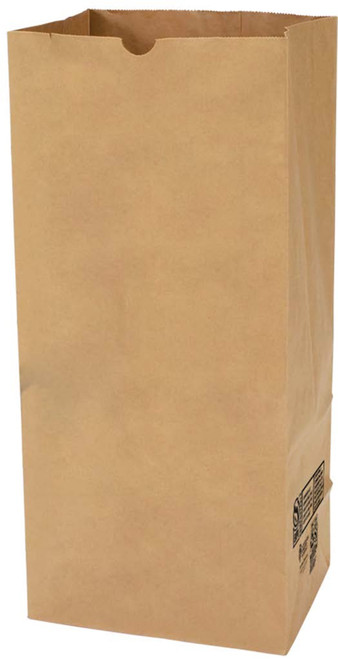 Lawn & leaf bag Tri-Fold plain 50#/50# natural kraft/wet SFI BPI - 50 PK (13818)