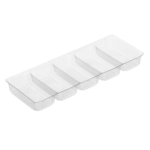 Clear tray for 5 mini éclairs (82864-1) 