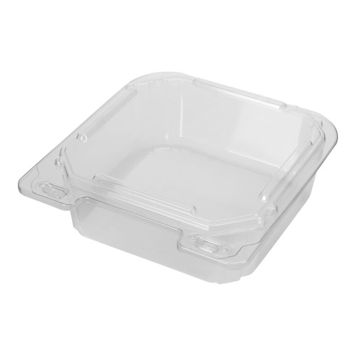 7” clear square hinged utility container (83193) 