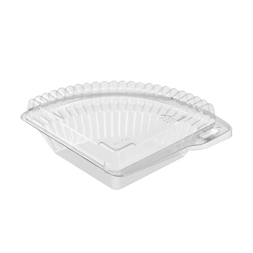 Clear pie quarter (1/4) container sliced 8” (2605) 