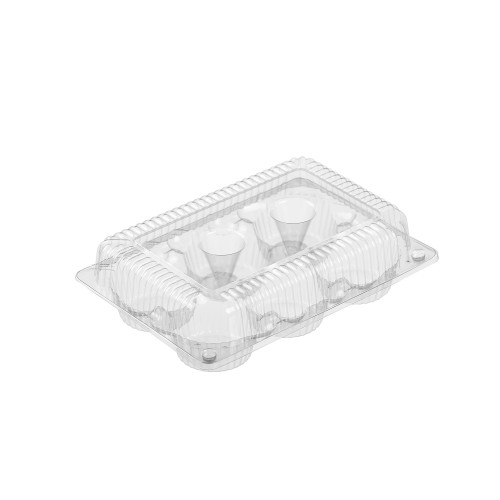 Clear container for 6 regular muffins (502047) 