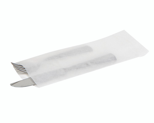 Silverware bags Silverware bag - Color White - Dimensions 2.75 x 10.00 (300039)