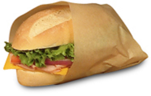 Sandwich wraps & basket liners EcoCraft grease resistant paper wrap & liner NK1516 - Color Natural - Dimensions 15.00 x 16.00 (300898)