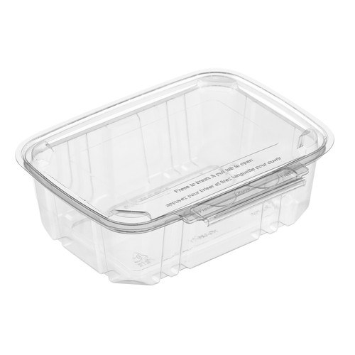 24 oz clear BreakAway™ bilingual container (5HG024-TV-F) 