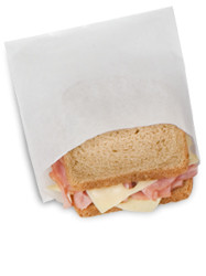 Waxed single-serve sandwich bags WX18 - Color Translucent - Dimensions 6.00 x 1.00 x 7.00 (300404)