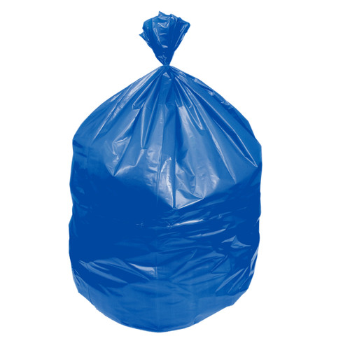 Heavy Duty High Density - Coreless Rolls - 40-45 Gal 40 x 48 HDPE 19 .00 Mic Blue 8/25 Rolls (Z8048EX R01)